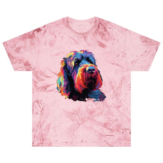 Colorful Russian Black Terrier Blast T Shirts