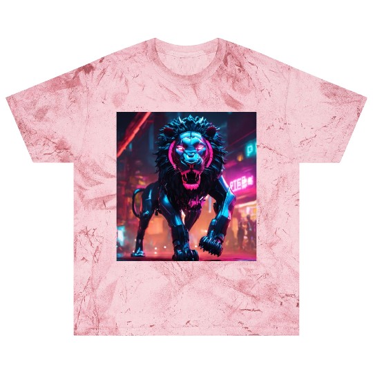 Ultra definição de lion biônico ambiente cyberpunk Blast T Shirts