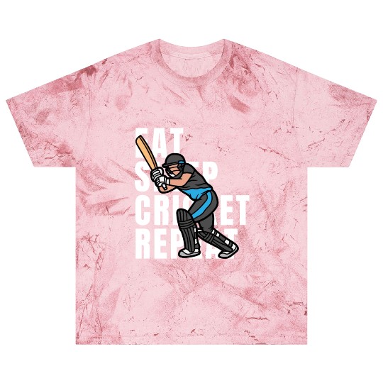 Eat Sleep Cricket Repeat Blast T Shirts