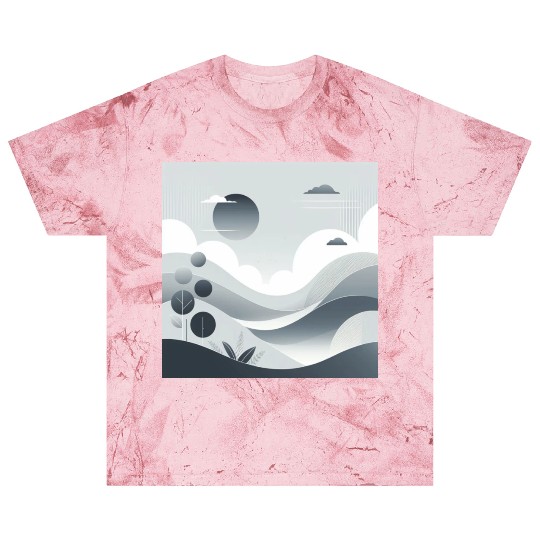 "Tranquil Monochrome Horizon" Blast T Shirts