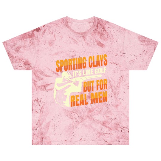 Skeet Shooting Real Men Sporting Clays Blast T Shirts