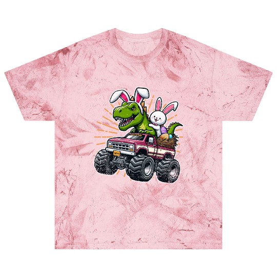 EASTER DINOSAUR RIDING MONSTER TRUCK EASTER Blast T Shirts