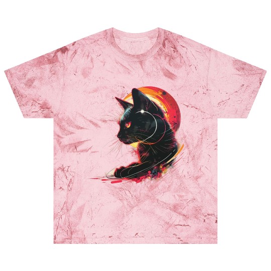 Solar Eclipse with Cat Blast T Shirts