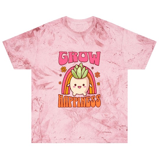 GROW HAPPINESS Colorful Cute Gardener Blast T Shirts