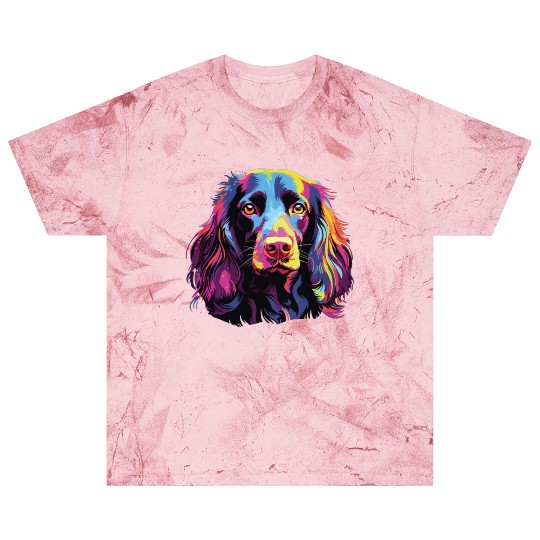 Watercolor Colorful Boykin Spaniel Blast T Shirts