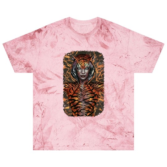 Fierce Jungle Tiger Spirit Fantasy Artwork Blast T Shirts