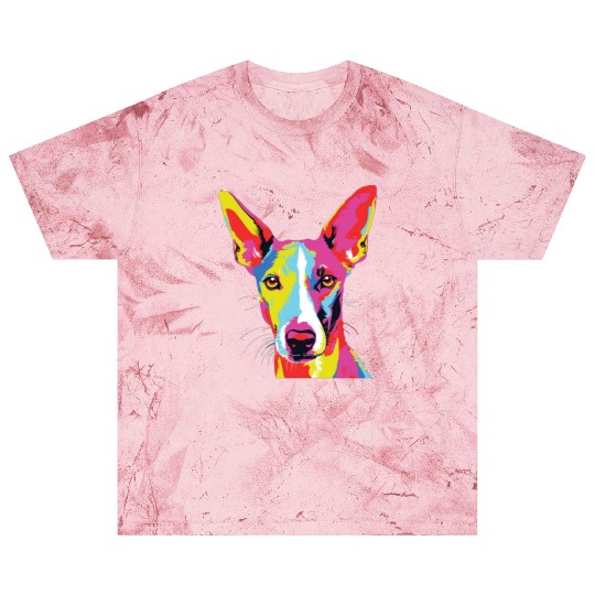 Watercolor Colorful Ibizan Hound Blast T Shirts