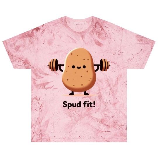Spud Fit - Funny Potato Lifting Weights Design Blast T Shirts