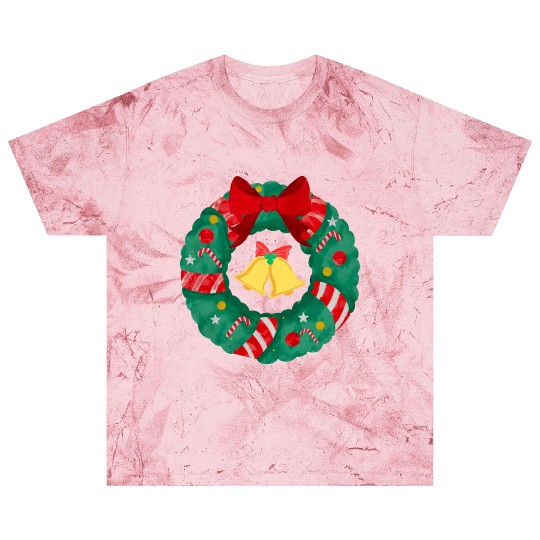 Christmas Wreath with Bells Blast T Shirts