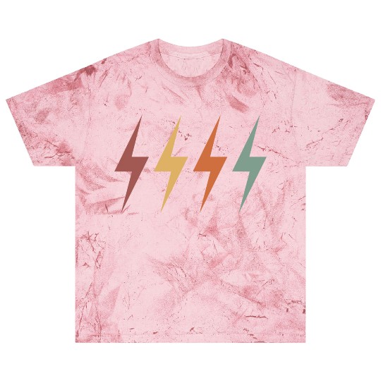 retro vintage colourful lightning Bolt Blast T Shirts