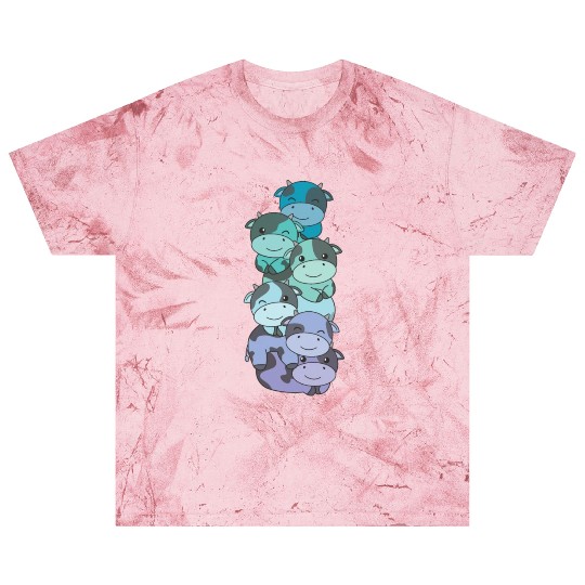 Neptunic Flag Pride Lgbtq Cute Cow Pile Blast T Shirts