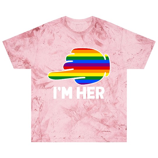 I'm Hers Rainbow Lesbian Couple Funny LGBT Pride Blast T Shirts