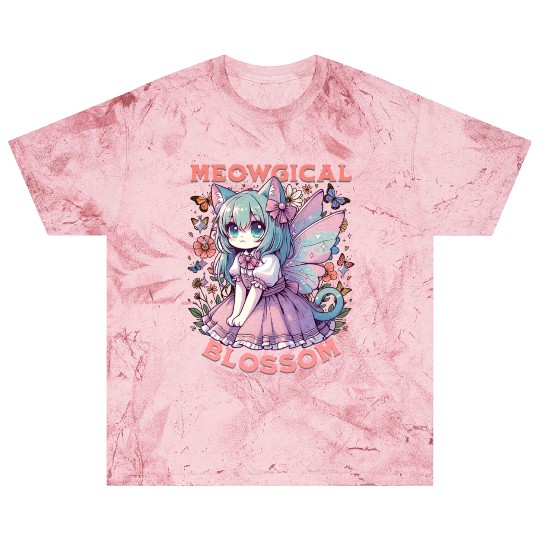 Meowgical Blossom Enchanting Fairycore Cat Fantasy Blast T Shirts