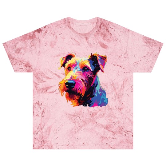 Watercolor Colorful Irish Terrier Blast T Shirts