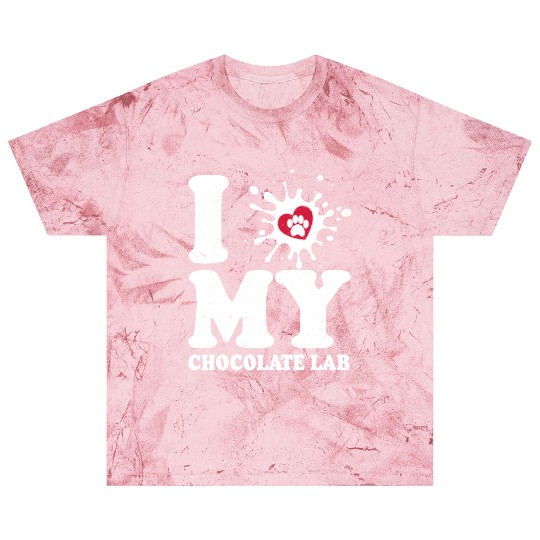 I Love My Chocolate Lab Labrador Retriever Owner Blast T Shirts