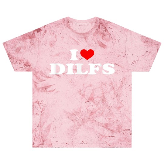 Funny I Love DILFs I heart DILFs Red Heart Cool Blast T Shirts