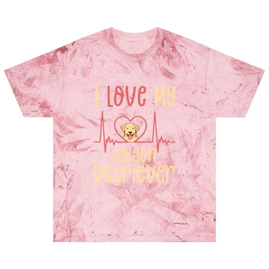 I Love My Golden Retriever Dog Owner Retriever Bre Blast T Shirts