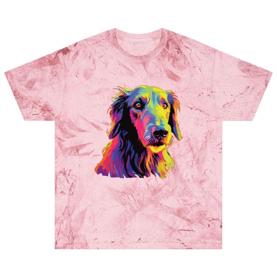 Watercolor Colorful Scottish Deerhound Blast T Shirts