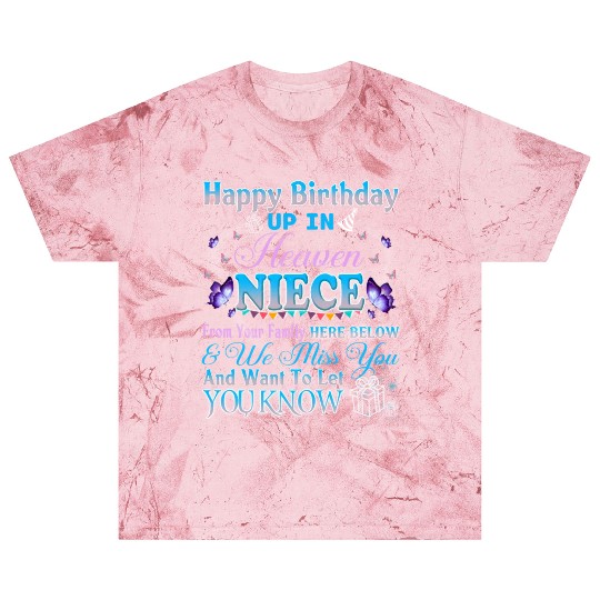 Happy Heavenly Birthday Up In Heaven My Niece Blast T Shirts