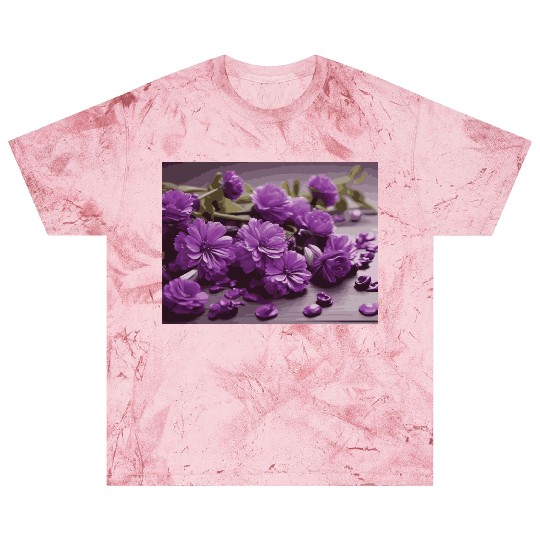 Purple Petals Blast T Shirts