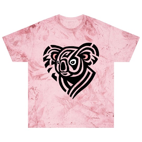 Koala Heart Tribal Style Vector Design 3 Colors Blast T Shirts