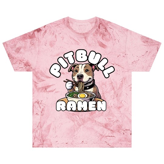 Pitbull Eating Ramen Blast T Shirts