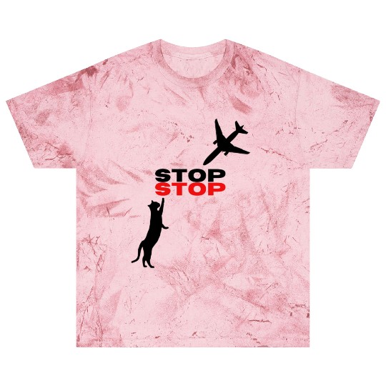 Funny Hilarious Cat Kitty Stop Airplane In Mid Air Blast T Shirts