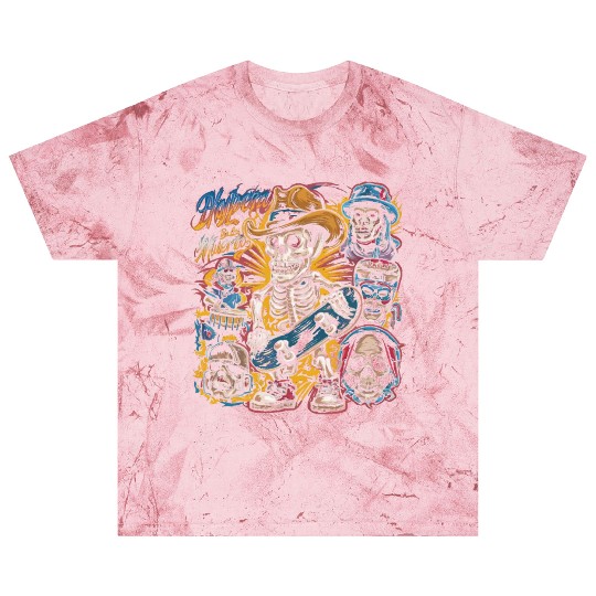 Black Blast T Shirts with a skeleton band