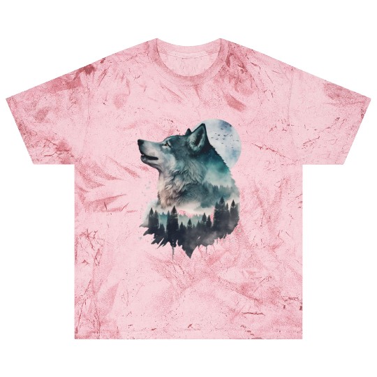 Wolf Print, Cosmic Wolves, Animal Print, Cosmos Blast T Shirts