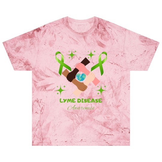Lime Green Ribbon Lyme Disease Awareness Blast T Shirts