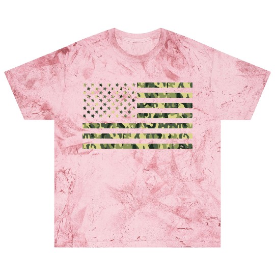 Camo American Flag USA Camouflage Men Boys Women Blast T Shirts