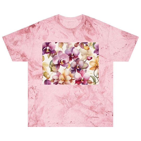 Sweet Watercolor Orchid Art Blast T Shirts