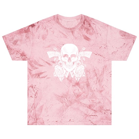 Skeleton Roses Guitar Guns Skull Roses Blast T Shirts