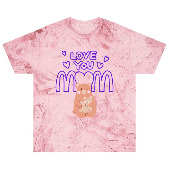 Peach Cute Mom And Baby Bear Mother s Day Card 2 Blast T Shirts