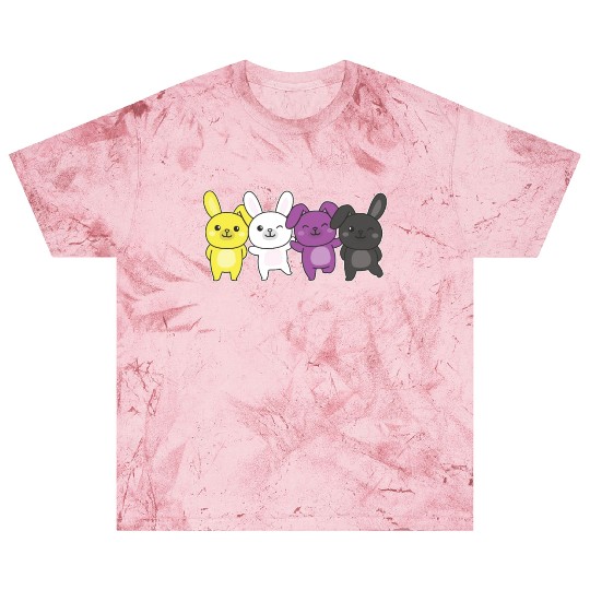 Nonbinary Bunny Flag Pride Lgbtq Cute Bunnys Blast T Shirts