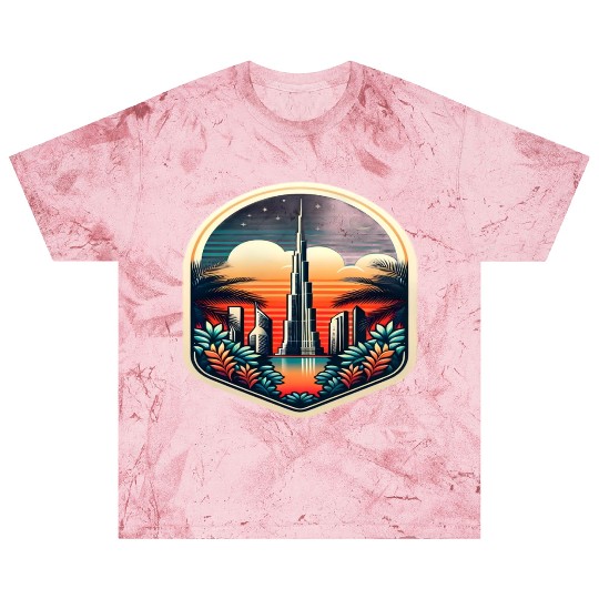 Dubai City United Arab Emirates Vintage Travel Blast T Shirts