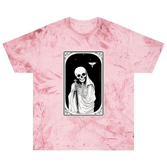 Skeleton Tarot Card Reader Astrology Occult Blast T Shirts