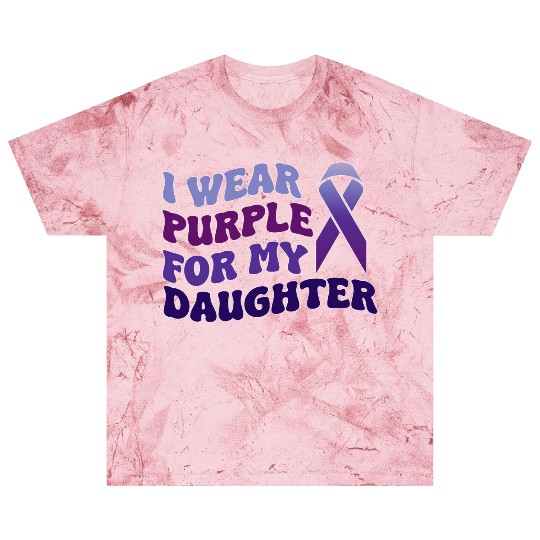 I Wear Purple For My Daughter Mom Dad Epilepsy Blast T Shirts