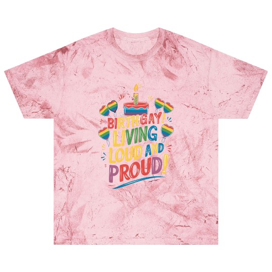 Birthgay Gay Pride Flag Pride Month Equal Rights Blast T Shirts