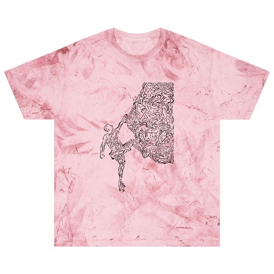 Bouldering Rock Climber Nature Sport Drawing Climb Blast T Shirts