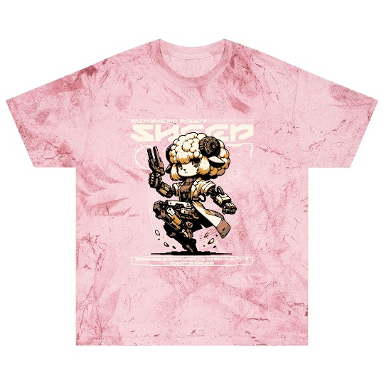 Aries Sheep Future Farm Animal Ram Robot Wool Blast T Shirts