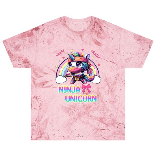 Ninja Unicorn Cute Rainbow Unicorn Fighter Blast T Shirts