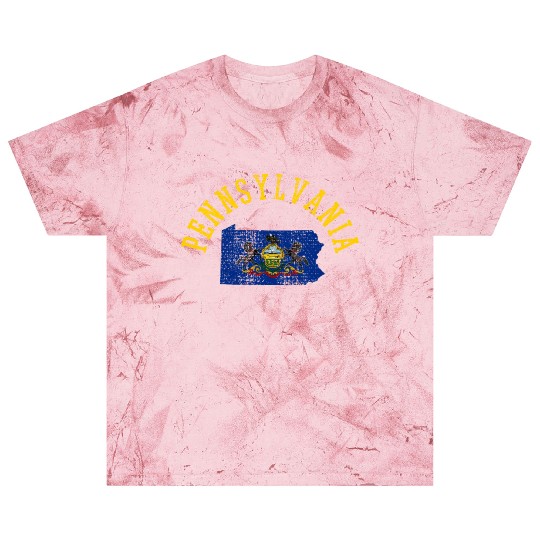 Embrace Your Roots with Pennsylvania Patriot Flag Blast T Shirts