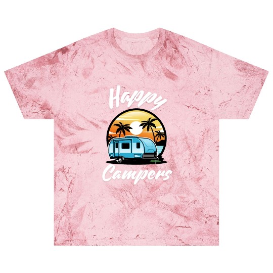 Funny Camping Hiking Lover Present Happy Camper Blast T Shirts