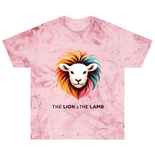 The Lion And The Lamb Abstract Art Design Blast T Shirts