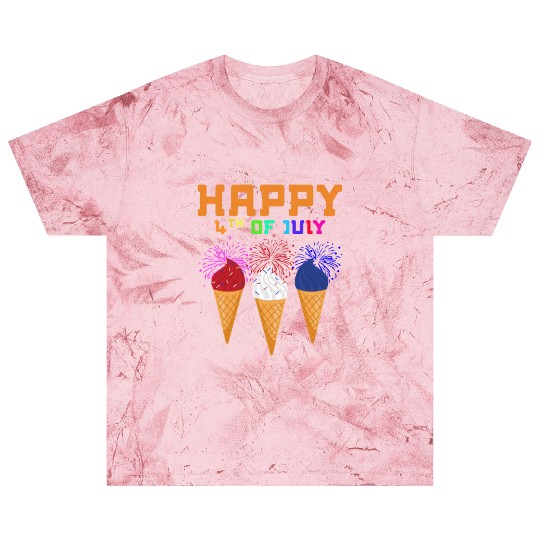 Celebrate Independence Day with Fireworks Ice Crea Blast T Shirts