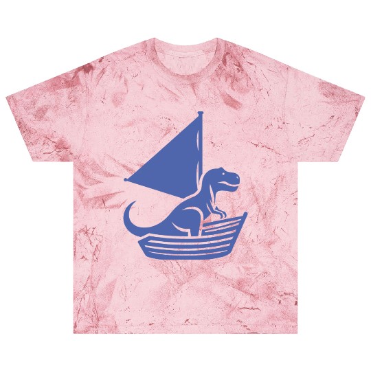 Cool summer sailboat T-Rex silhouette Blast T Shirts