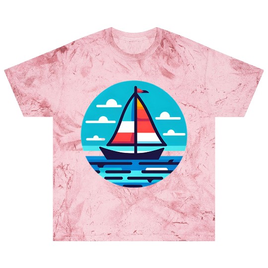 Sailboat on the ocean Blast T Shirts