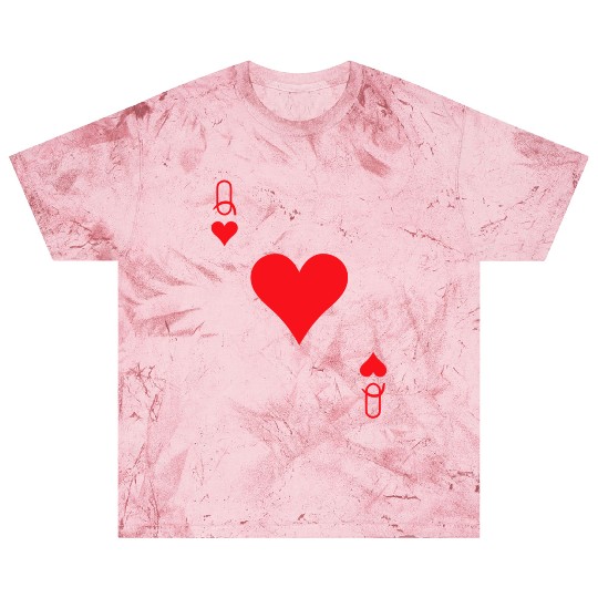 Queen of Hearts Cards Valentine Matching Couple Hi Blast T Shirts