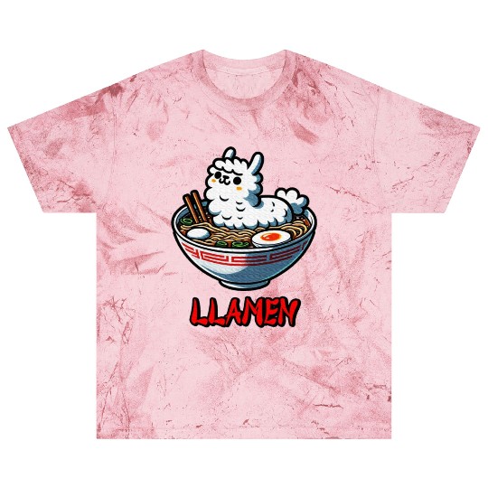 Llamen Noodles Chinese Food Alpaca Llama Lover Blast T Shirts